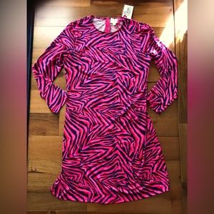 NWT Julie Brown zebra print dress XL